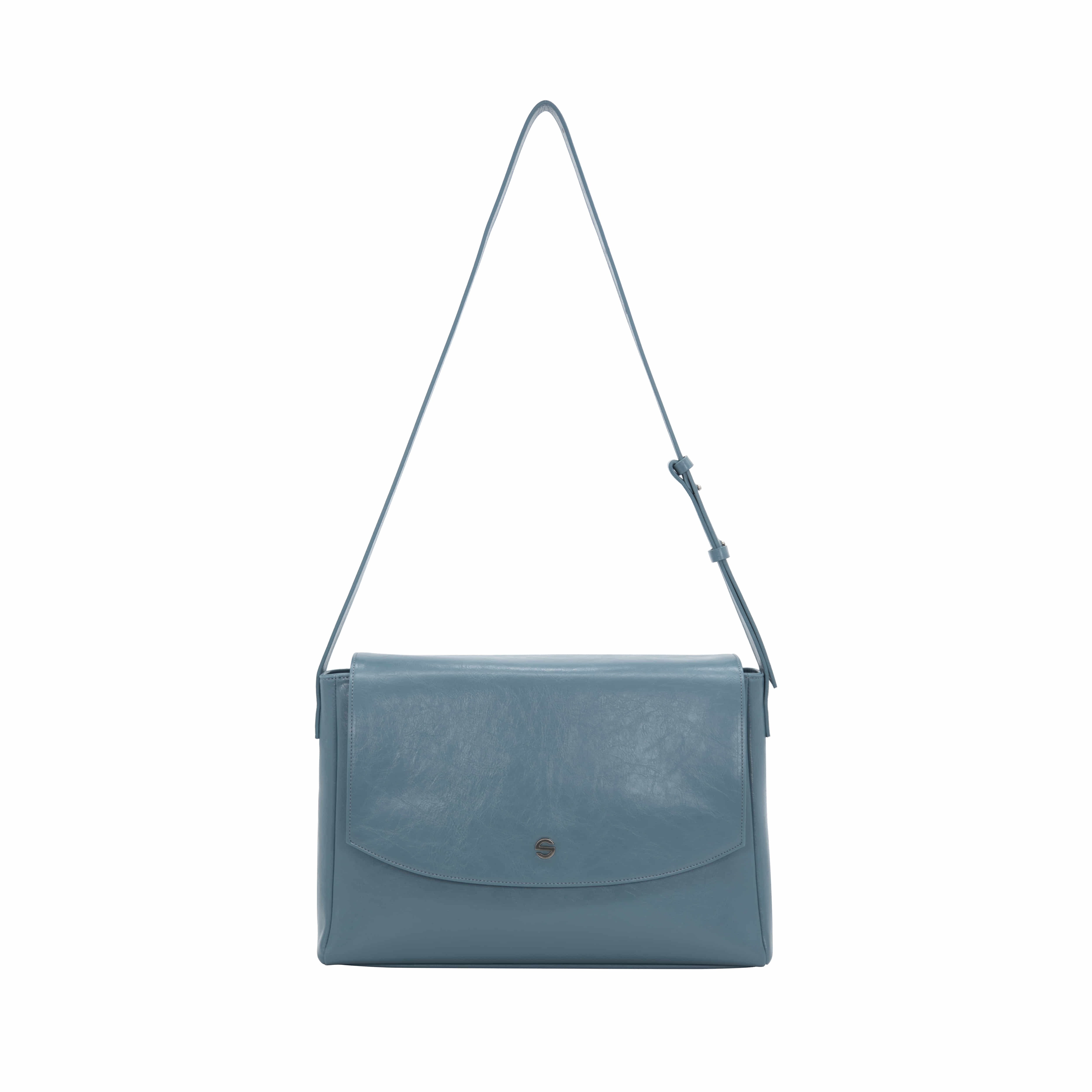 [리퍼브상품] Capture bag - crinkle gray blue